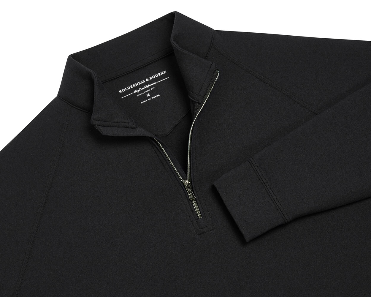 新品  GOLF セーター JM9610 2XL Black Quarter-Zip Golf Pullover | Holderness & Bourne