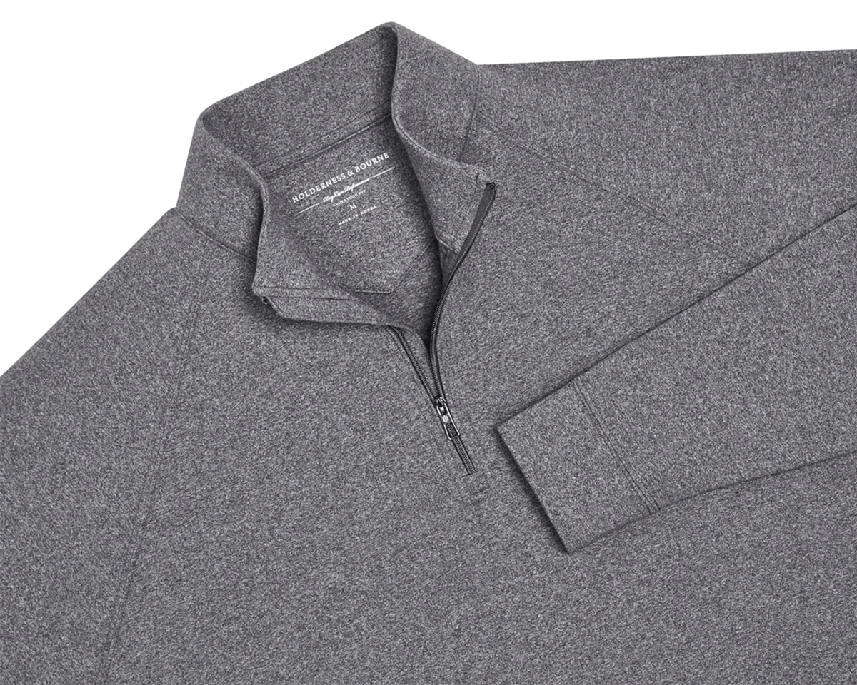 The Westland Quarter-Zip: Charcoal
