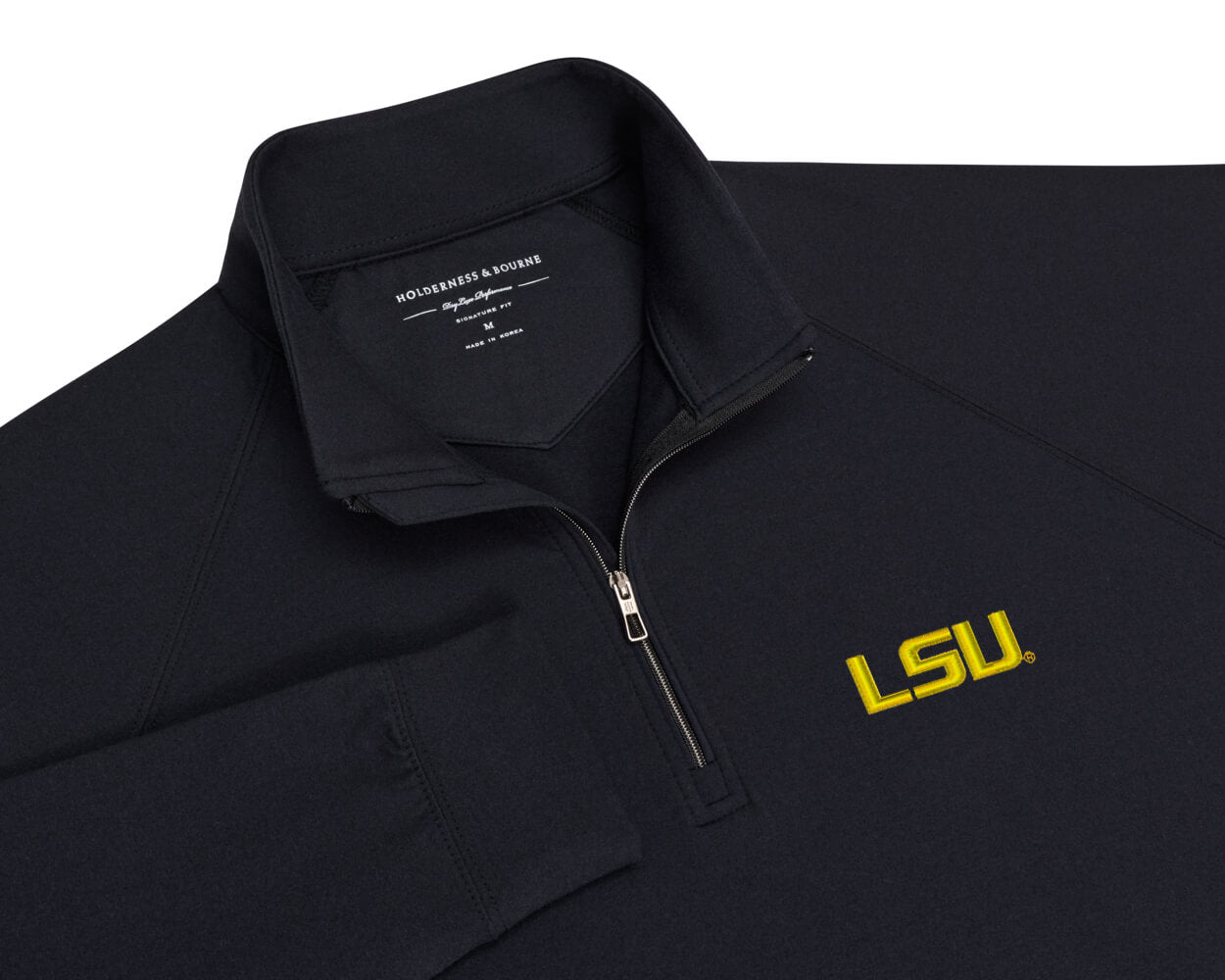 Louisiana State University Westland Quarter-Zip: Black