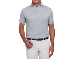 The Perkins Shirt: Heathered California Spruce & White