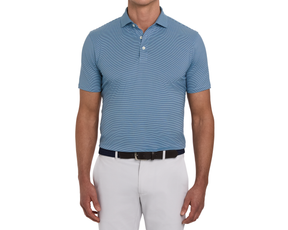 The Perkins Shirt: Pacific Blue & Heathered Vista Blue