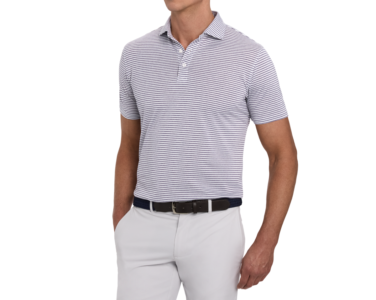 The Maxwell Shirt: Heathered Sonoma & White