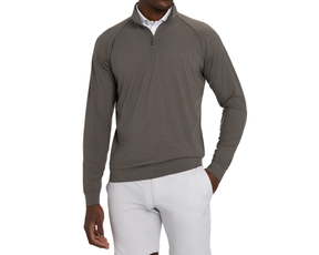 The Westland Quarter-Zip: Heathered Driftwood