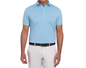 The Springer Shirt: Vista Blue/White/Pacific Blue