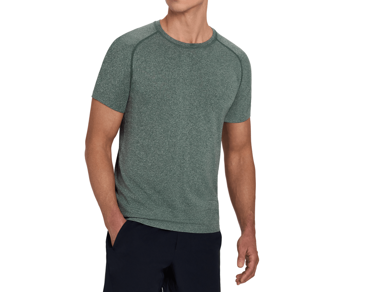 The Pickett Performance T-Shirt: Heathered Cypress