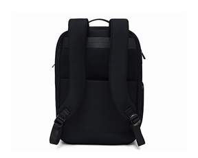 The Broughton Backpack: Black - Dark Gray Embroidery