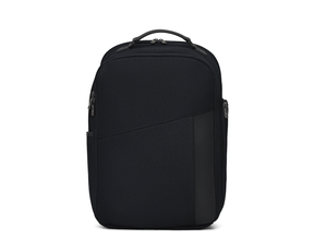The Broughton Backpack: Black - Dark Gray Embroidery