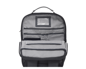 The Broughton Backpack: Dark Gray - Black Embroidery