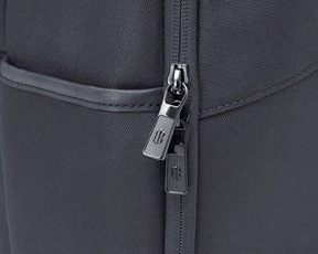 The Broughton Backpack: Dark Gray - Black Embroidery
