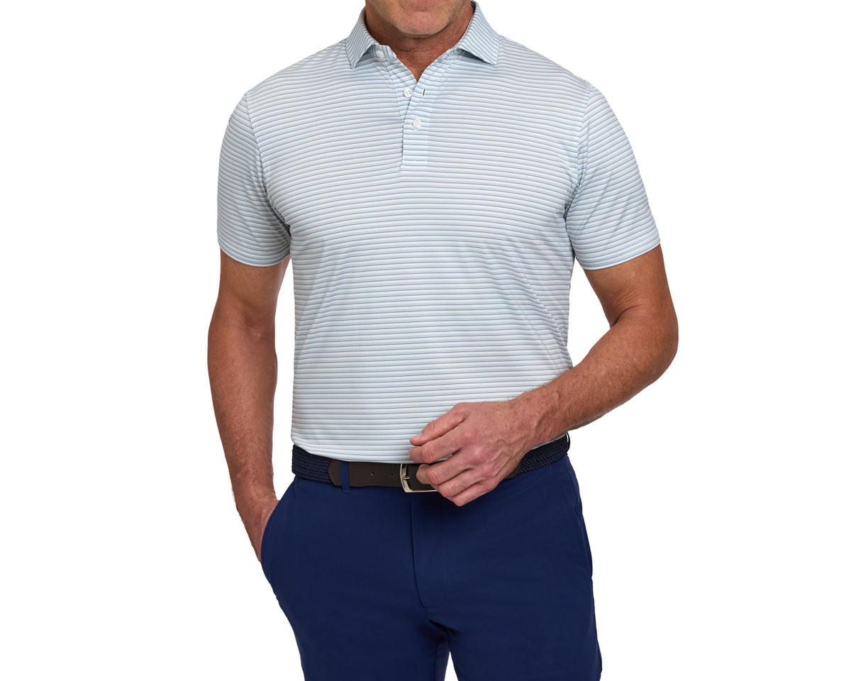 The Latham Shirt: Cascade Green & Pacific Blue