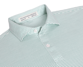 The Herron Shirt: Cascade Green & White