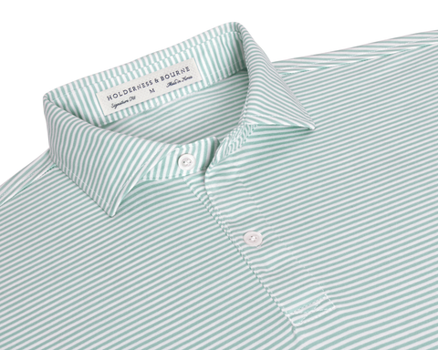 The Herron Shirt: Cascade Green & White