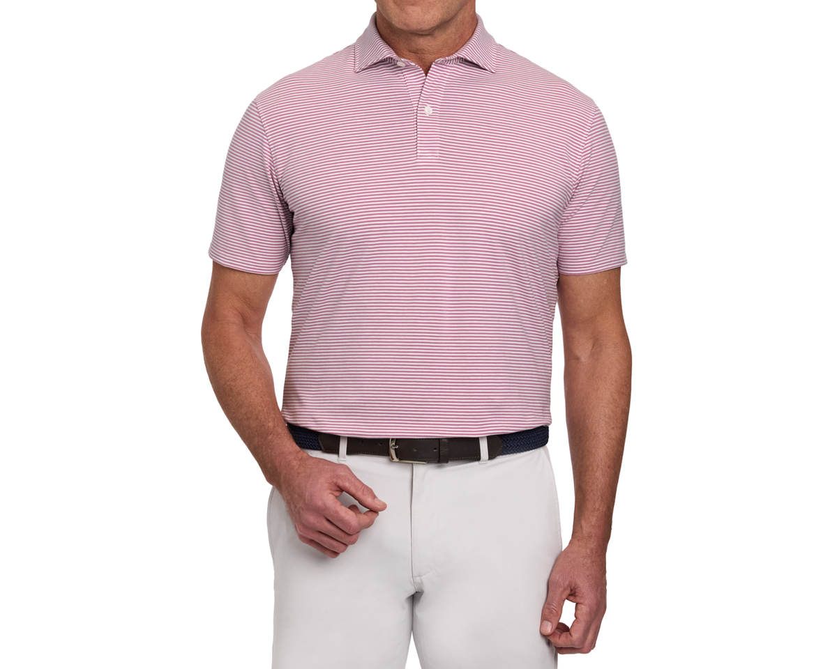 The Herron Shirt: Faded Mauve & White
