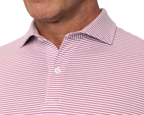 The Herron Shirt: Faded Mauve & White