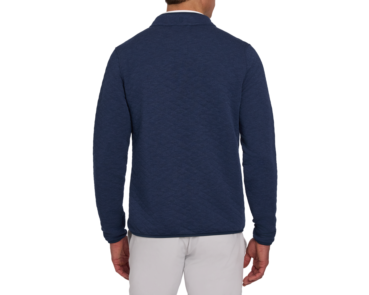 The Sullivan Quarter-Snap: Heathered Navy Blue