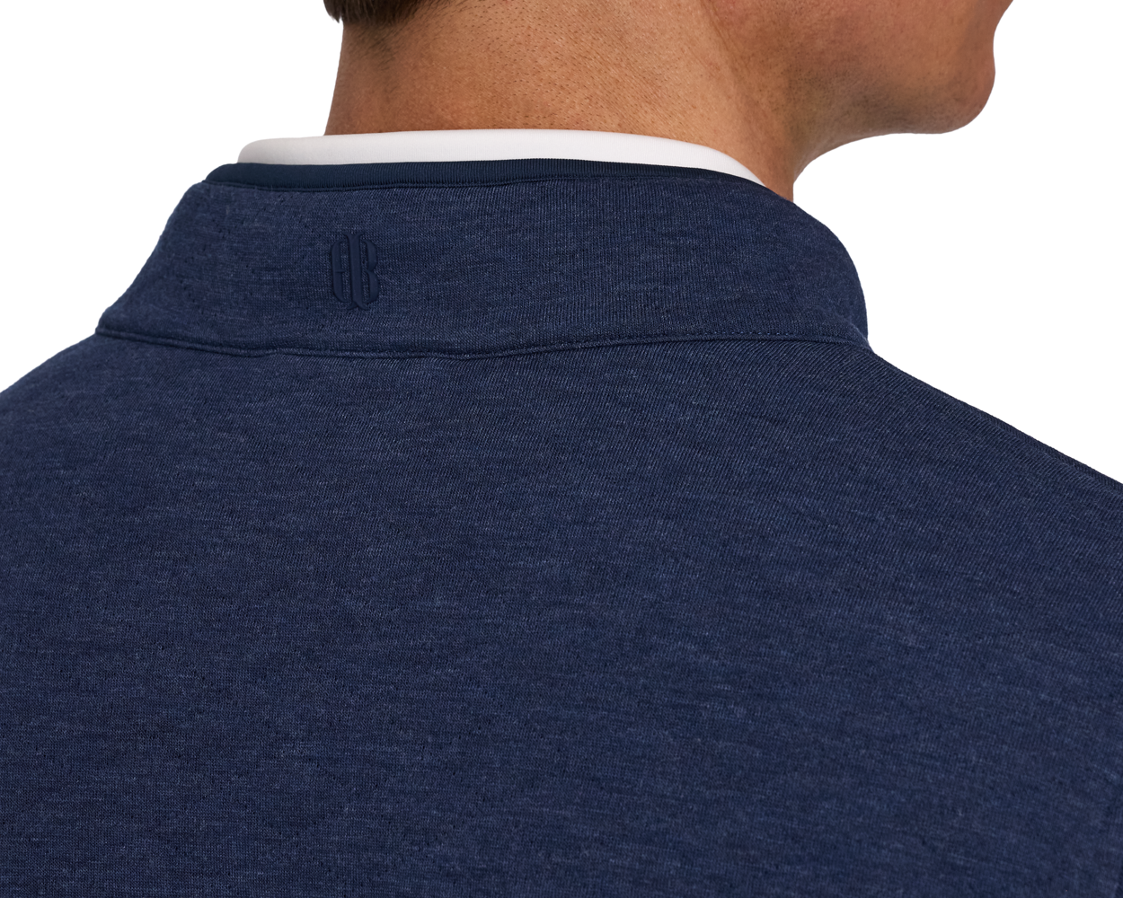 The Sullivan Quarter-Snap: Heathered Navy Blue