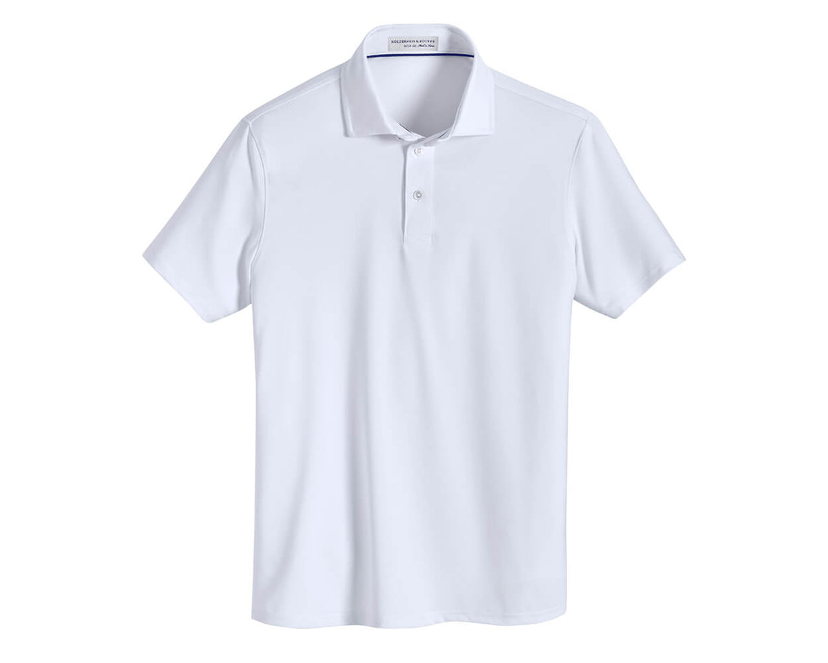 Holderness & Bourne The Anderson Boys' White Polo Shirt
