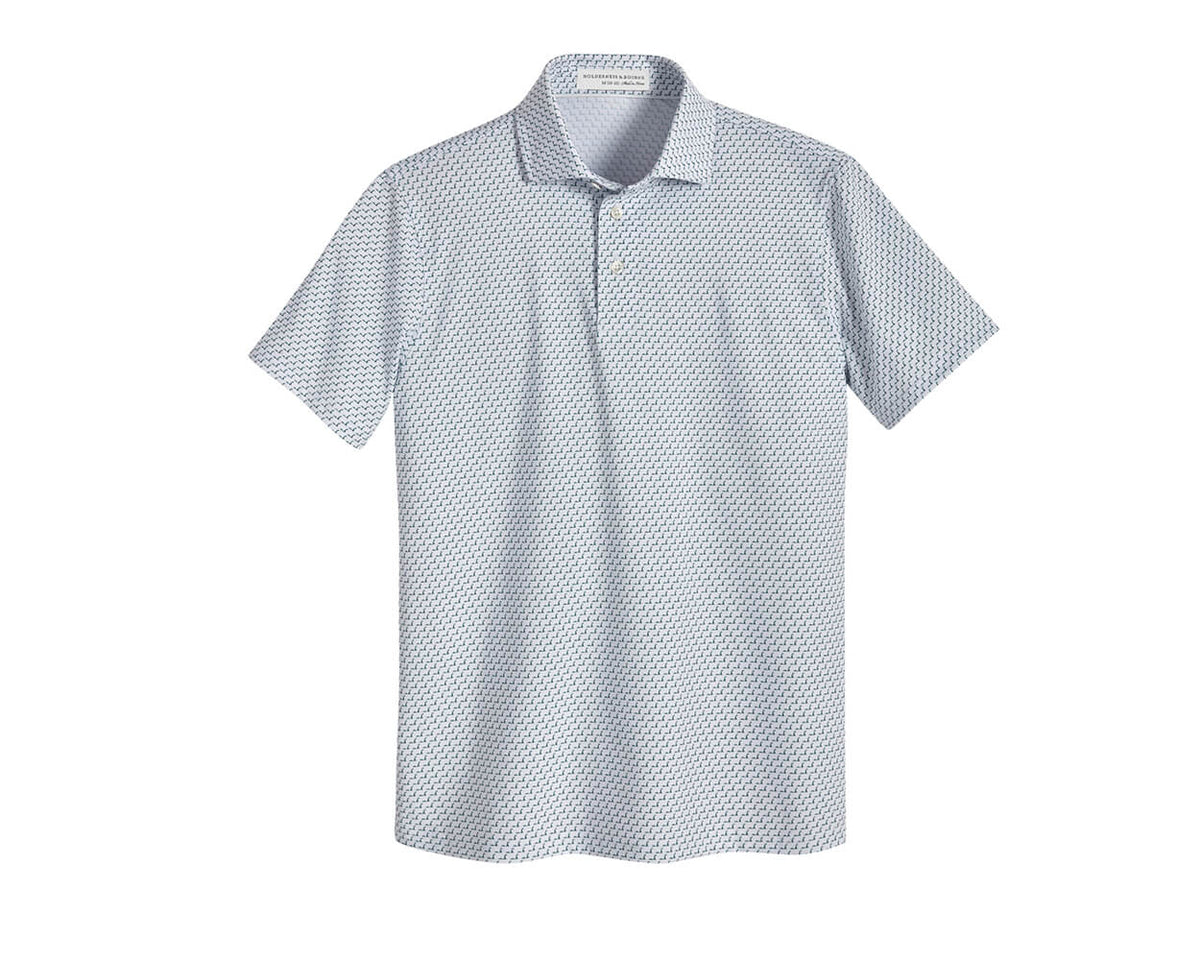 Holderness & Bourne The Nessie Boys' Loch Ness Monster Polo Shirt in Sage