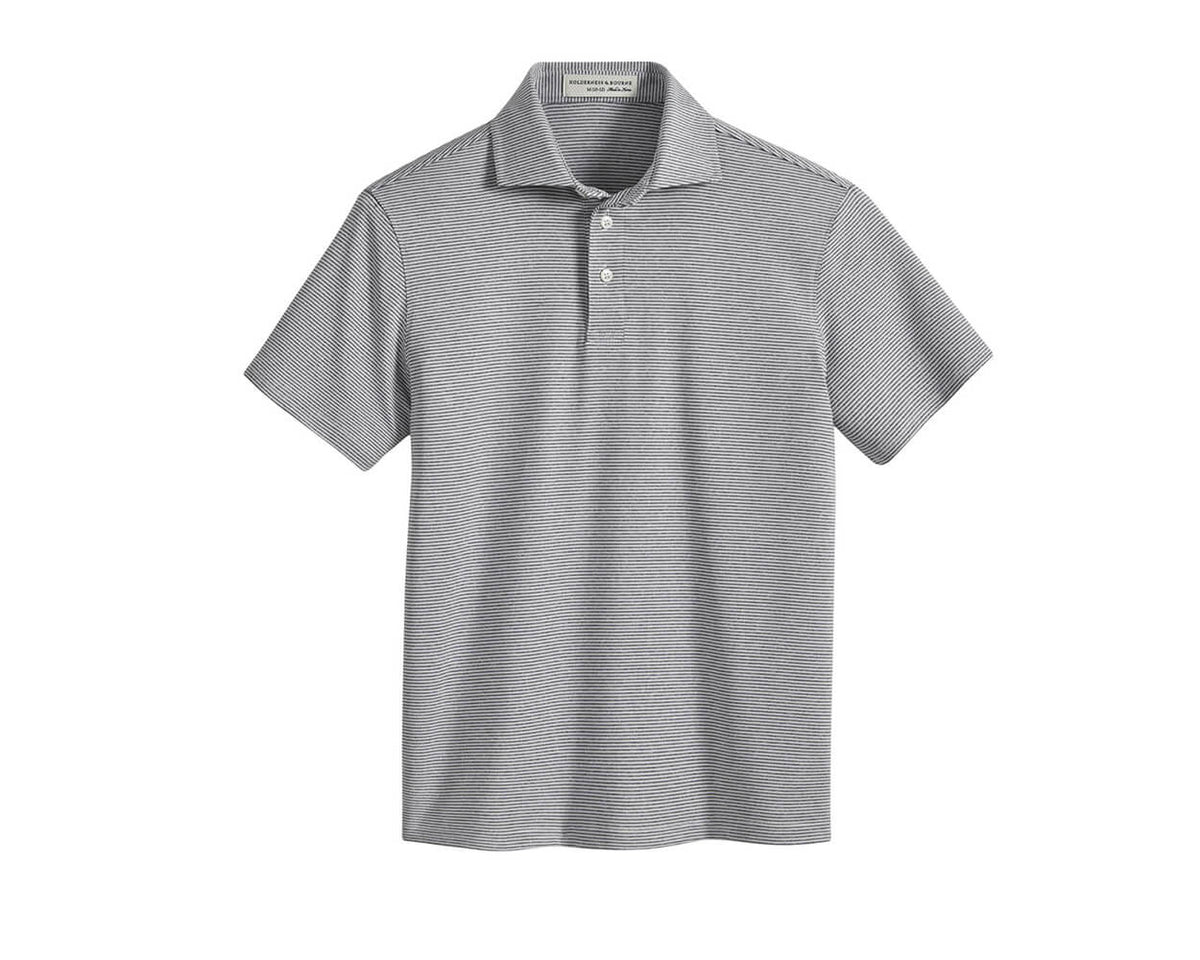 The Perkins Boys Shirt: Gray & White