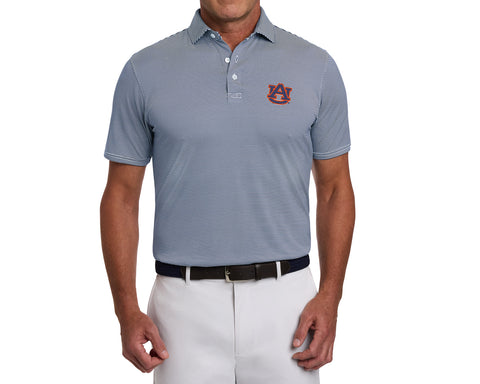 Auburn University Perkins Shirt: Navy & White