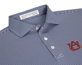 Auburn University Perkins Shirt: Navy & White