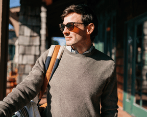 The Barrett Crewneck Sweater: Heathered Driftwood