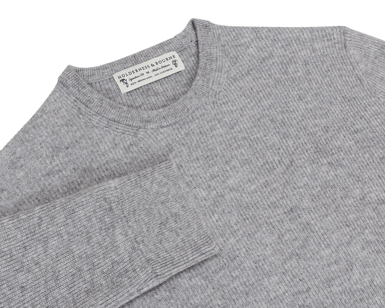 The Barrett Crewneck Sweater: Heathered Gray
