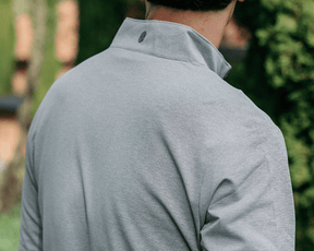 The Bell Quarter-Zip: Heathered California Spruce