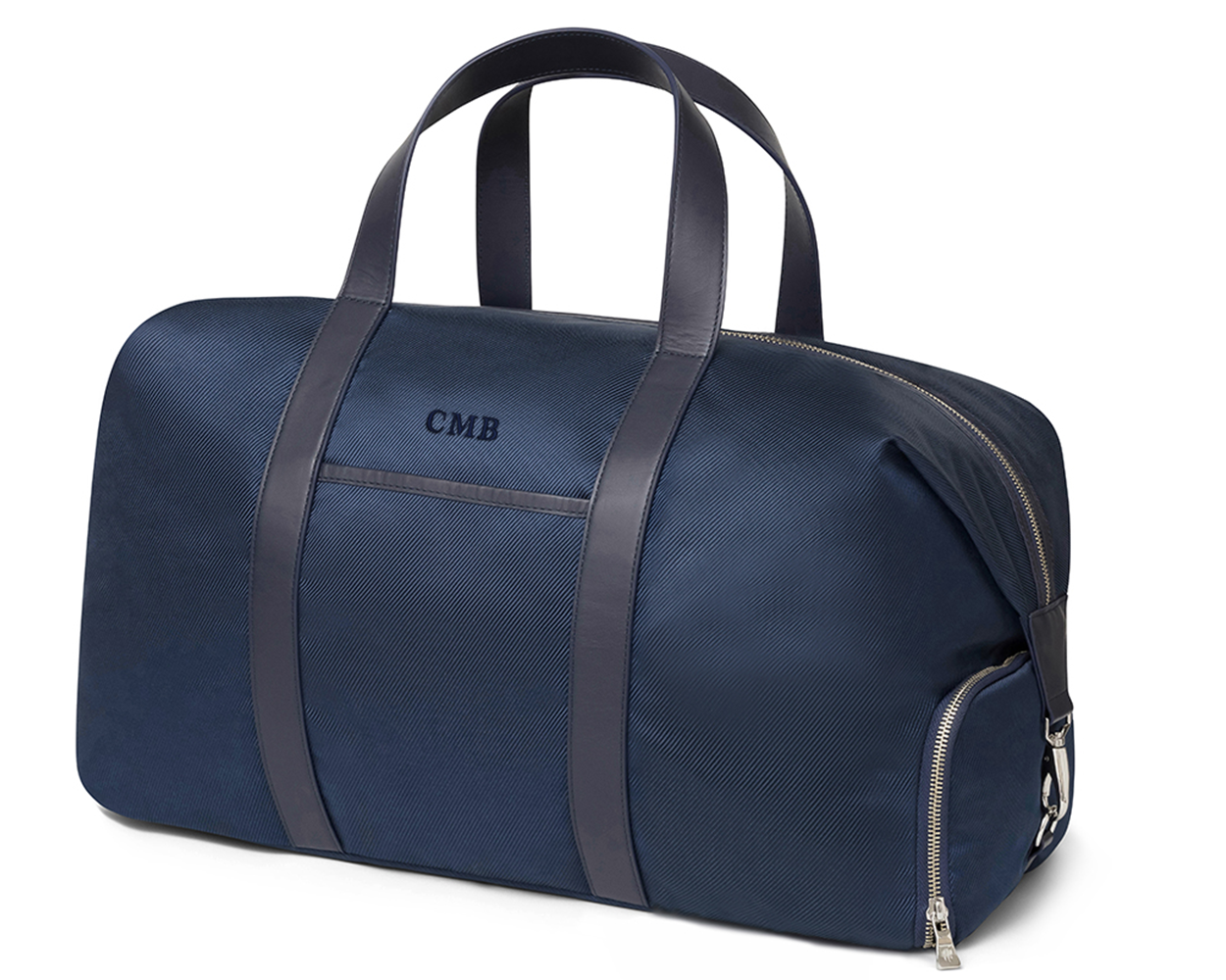 The Byers Duffel Bag: Navy Ballistic - Navy Embroidery