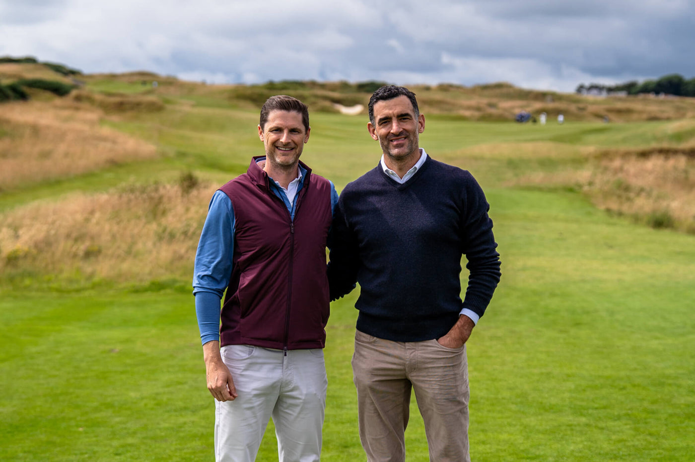 founders of holderness bourne on a golf course