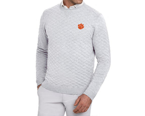 Clemson University Ward Crewneck Sweater: Heathered Gray