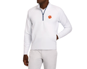 Clemson University Rodgers Quarter-Zip: White