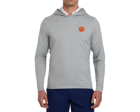 Clemson University Stowe Hoodie: Heathered Gray