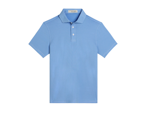 The Perkins Boys Shirt: Horizon Blue & White