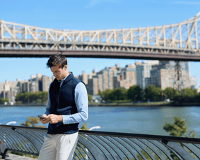 The Cullinane Shirt: Heathered Vista Blue