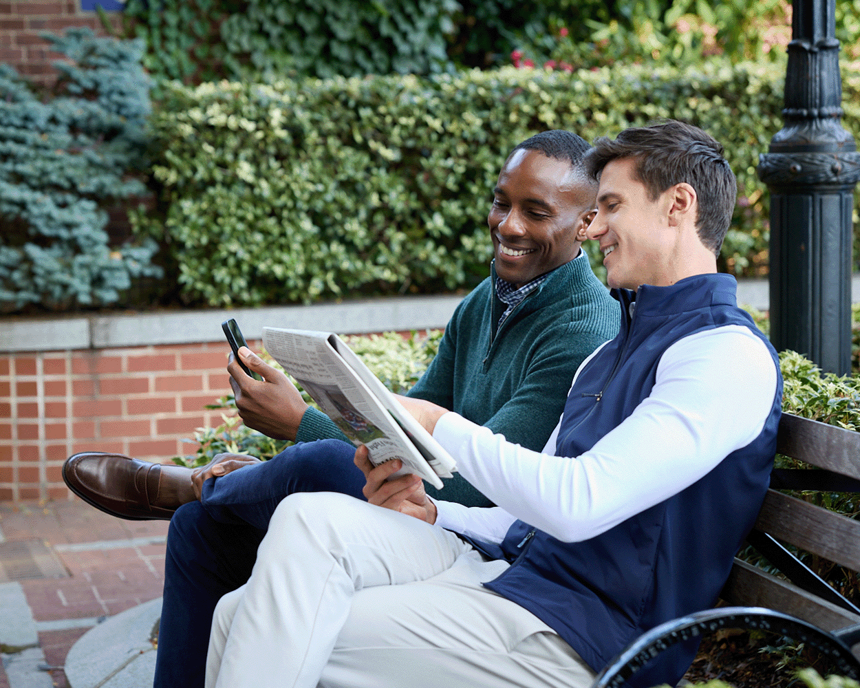 The Cunningham Quarter-Zip Sweater: Heathered Ivy