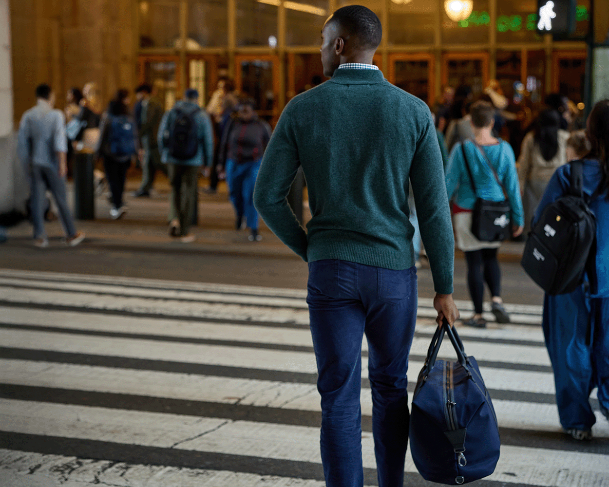 The Cunningham Quarter-Zip Sweater: Heathered Ivy