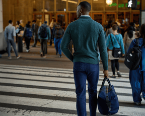 The Cunningham Quarter-Zip Sweater: Heathered Ivy