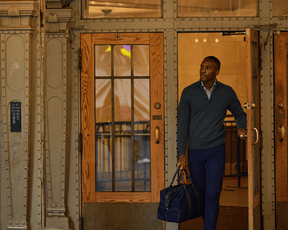 The Cunningham Quarter-Zip Sweater: Heathered Ivy