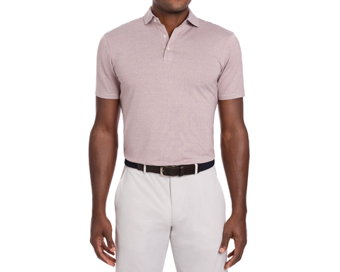 The Perkins Shirt: Heathered Exeter & White