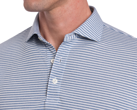 The Maxwell Shirt: Heathered Bedford & White