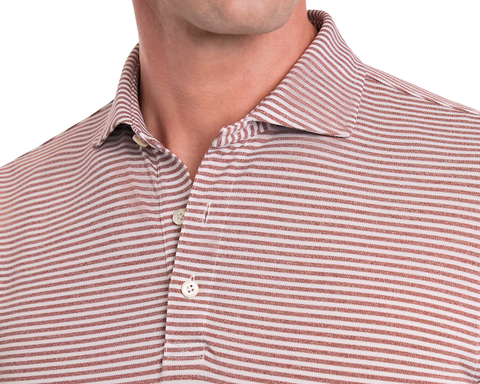 The Maxwell Shirt: Heathered Exeter & White