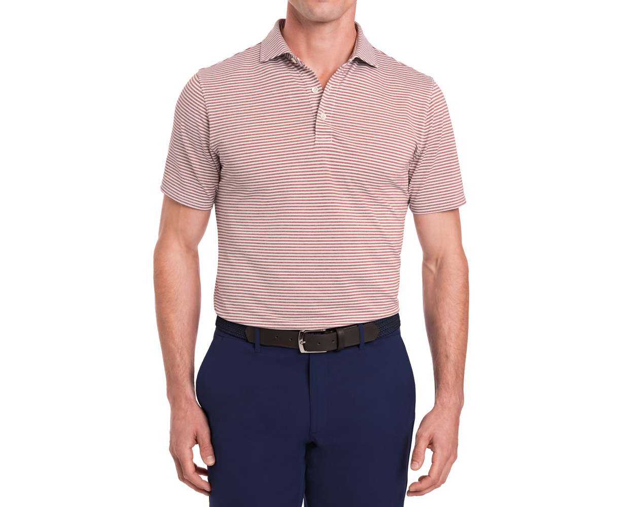 The Maxwell Shirt: Heathered Exeter & White