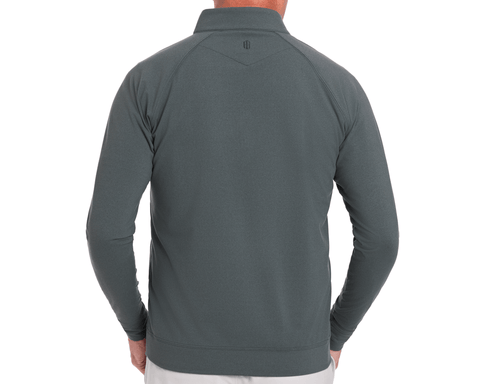 The Westland Quarter-Zip: Heathered Ivy