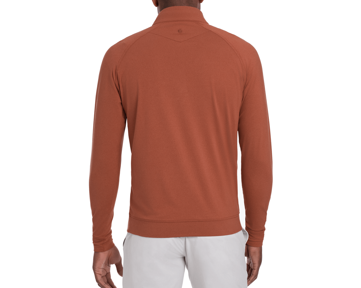 The Westland Quarter-Zip: Heathered Russet