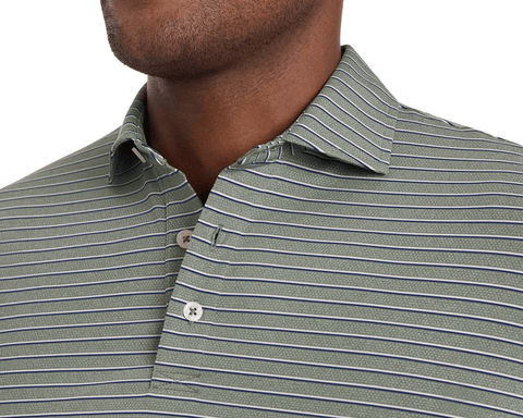 The Springer Shirt: Heathered Ivy/White/Navy