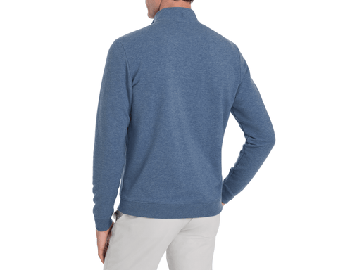 The Harper Quarter-Zip: Heathered Bedford