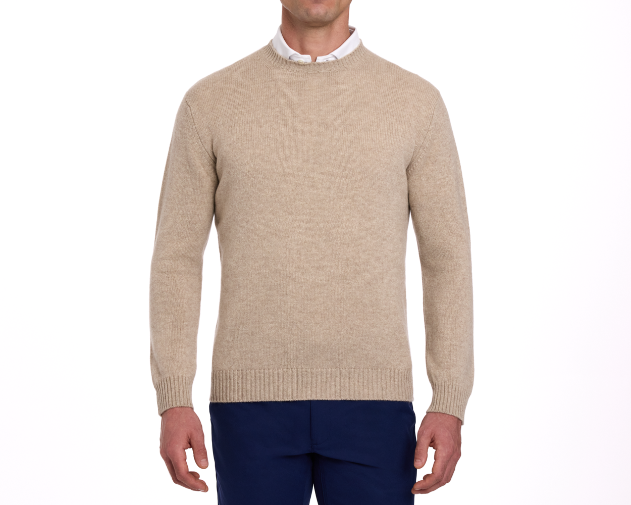 The Berwick Crewneck Sweater: Heathered Dune