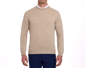 The Berwick Crewneck Sweater: Heathered Dune