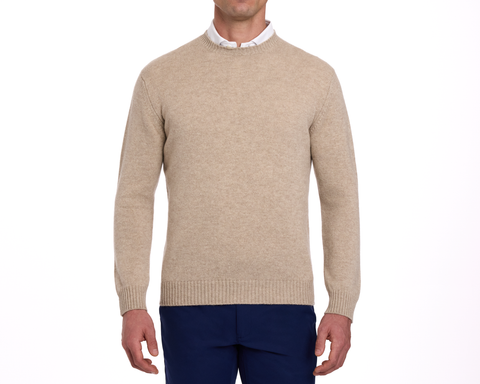 The Berwick Crewneck Sweater: Heathered Dune